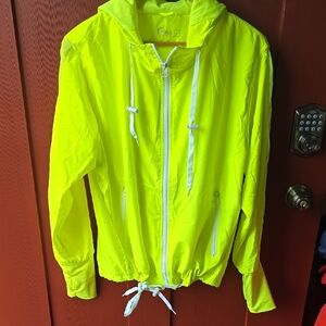 Bright Yellow Windbreaker Jacket